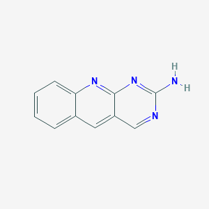 molecular formula C11H8N4 B2991770 Pyrimido[4,5-b]quinolin-2-amine CAS No. 582334-02-9