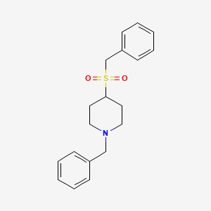 molecular formula C19H23NO2S B2991774 1-苄基-4-苄基磺酰基哌啶 CAS No. 184919-90-2