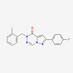 2-(4-fluorophenyl)-5-(2-methylbenzyl)pyrazolo[1,5-d][1,2,4]triazin-4(5H)-one