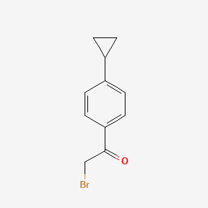 molecular formula C11H11BrO B2991793 2-Bromo-1-(4-cyclopropylphenyl)ethanone CAS No. 1934754-00-3