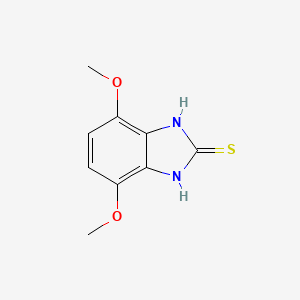 molecular formula C9H10N2O2S B2991801 4,7-dimethoxy-1H-benzimidazole-2-thiol CAS No. 95306-53-9