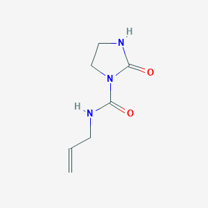 molecular formula C7H11N3O2 B2991821 2-oxo-N-(prop-2-en-1-yl)imidazolidine-1-carboxamide CAS No. 31119-92-3