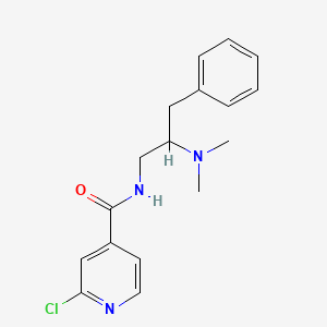 2-chloro-N-[2-(dimethylamino)-3-phenylpropyl]pyridine-4-carboxamide