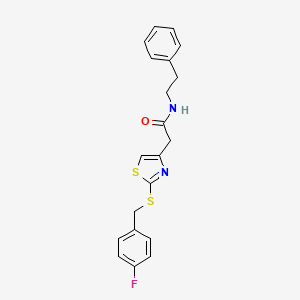 2-(2-((4-fluorobenzyl)thio)thiazol-4-yl)-N-phenethylacetamide
