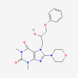 7-(2-hydroxy-3-phenoxypropyl)-1,3-dimethyl-8-morpholino-1H-purine-2,6(3H,7H)-dione