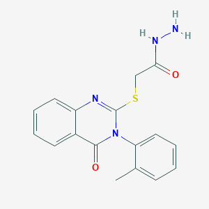 2-{[3-(2-Methylphenyl)-4-oxo-3,4-dihydroquinazolin-2-yl]sulfanyl}acetohydrazide