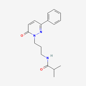 N-(3-(6-oxo-3-phenylpyridazin-1(6H)-yl)propyl)isobutyramide