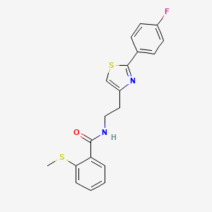 N-(2-(2-(4-fluorophenyl)thiazol-4-yl)ethyl)-2-(methylthio)benzamide