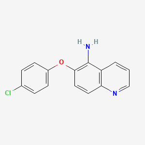 molecular formula C15H11ClN2O B2991889 6-(4-氯苯氧基)喹啉-5-胺 CAS No. 1157636-06-0