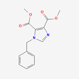 molecular formula C14H14N2O4 B2991896 Dimethyl 1-benzyl-1H-imidazole-4,5-dicarboxylate CAS No. 321970-25-6