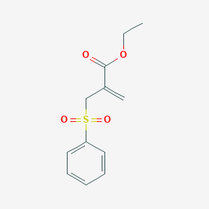 molecular formula C12H14O4S B2991912 Ethyl 2-((phenylsulfonyl)methyl)acrylate CAS No. 89295-32-9