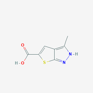 molecular formula C7H6N2O2S B2991916 3-Methyl-1H-thieno[2,3-C]pyrazole-5-carboxylic acid CAS No. 873072-60-7