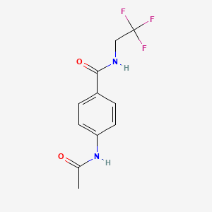 4-acetamido-N-(2,2,2-trifluoroethyl)benzamide