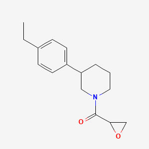 [3-(4-Ethylphenyl)piperidin-1-yl]-(oxiran-2-yl)methanone