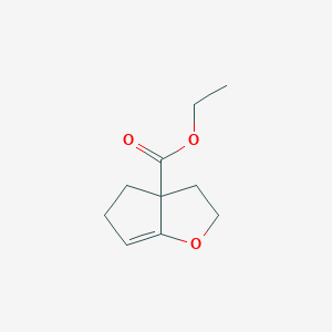 Ethyl 2,3,4,5-tetrahydro-3aH-cyclopenta[b]furan-3a-carboxylate