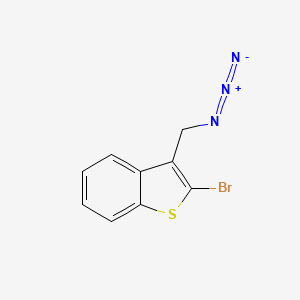molecular formula C9H6BrN3S B2991977 3-(Azidomethyl)-2-bromo-1-benzothiophene CAS No. 2490412-76-3