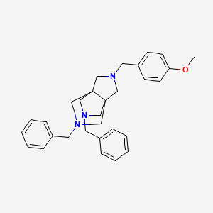molecular formula C30H35N3O B2991978 3,7-Dibenzyl-10-[(4-methoxyphenyl)methyl]-3,7,10-triazatricyclo[3.3.3.01,5]undecane CAS No. 2344685-00-1