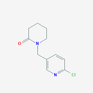 molecular formula C11H13ClN2O B2991989 1-[(6-Chloropyridin-3-yl)methyl]piperidin-2-one CAS No. 120868-72-6