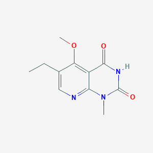 molecular formula C11H13N3O3 B2991995 6-乙基-5-甲氧基-1-甲基吡啶并[2,3-d]嘧啶-2,4(1H,3H)-二酮 CAS No. 1105195-71-8