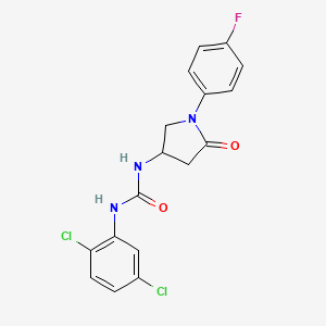 1-(2,5-Dichlorophenyl)-3-[1-(4-fluorophenyl)-5-oxopyrrolidin-3-yl]urea