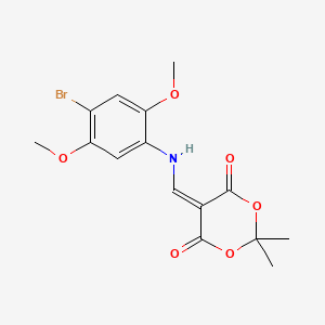 5-[(4-Bromo-2,5-dimethoxyanilino)methylene]-2,2-dimethyl-1,3-dioxane-4,6-dione