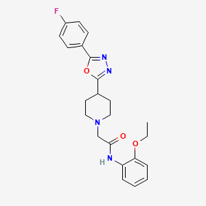 N-(2-ethoxyphenyl)-2-(4-(5-(4-fluorophenyl)-1,3,4-oxadiazol-2-yl)piperidin-1-yl)acetamide