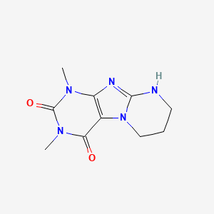 molecular formula C10H13N5O2 B2992046 1,3-二甲基-6,7,8,9-四氢嘧啶并[2,1-f]嘌呤-2,4(1H,3H)-二酮 CAS No. 19264-87-0