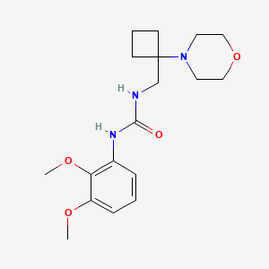 1-(2,3-Dimethoxyphenyl)-3-[(1-morpholin-4-ylcyclobutyl)methyl]urea