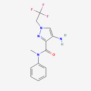4-Amino-N-methyl-n-phenyl-1-(2,2,2-trifluoroethyl)-1H-pyrazole-3-carboxamide
