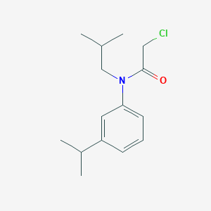 molecular formula C15H22ClNO B2992064 2-chloro-N-(2-methylpropyl)-N-(3-propan-2-ylphenyl)acetamide CAS No. 1397221-24-7