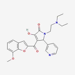 1-(2-(diethylamino)ethyl)-3-hydroxy-4-(7-methoxybenzofuran-2-carbonyl)-5-(pyridin-3-yl)-1H-pyrrol-2(5H)-one