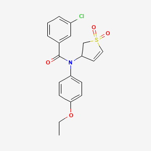 3-chloro-N-(1,1-dioxido-2,3-dihydrothiophen-3-yl)-N-(4-ethoxyphenyl)benzamide