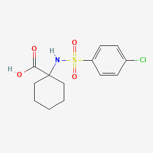 1-{[(4-Chlorophenyl)sulfonyl]amino}cyclohexanecarboxylic acid