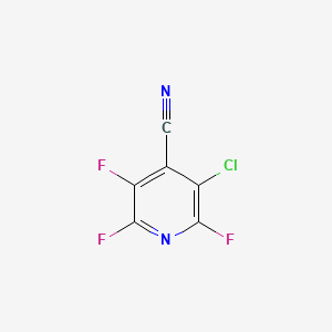 molecular formula C6ClF3N2 B2992102 3-Chloro-2,5,6-trifluoropyridine-4-carbonitrile CAS No. 24488-26-4