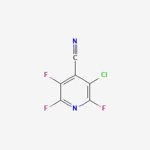 molecular formula C6ClF3N2 B2992102 3-氯-2,5,6-三氟吡啶-4-腈 CAS No. 24488-26-4