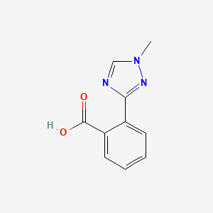 molecular formula C10H9N3O2 B2992110 2-(1-Methyl-1,2,4-triazol-3-yl)benzoic acid CAS No. 2166780-09-0