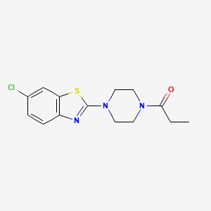 6-Chloro-2-(4-propionylpiperazin-1-yl)-1,3-benzothiazole