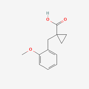 1-[(2-Methoxyphenyl)methyl]cyclopropane-1-carboxylic acid