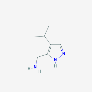 molecular formula C7H13N3 B2992130 (4-Propan-2-yl-1H-pyrazol-5-yl)methanamine CAS No. 2166847-05-6