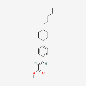 methyl (E)-3-[4-(4-pentylcyclohexyl)phenyl]prop-2-enoate