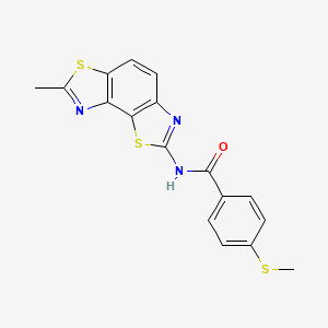 N-(7-methylbenzo[1,2-d:3,4-d']bis(thiazole)-2-yl)-4-(methylthio)benzamide