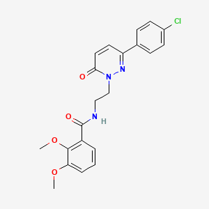 N-(2-(3-(4-chlorophenyl)-6-oxopyridazin-1(6H)-yl)ethyl)-2,3-dimethoxybenzamide