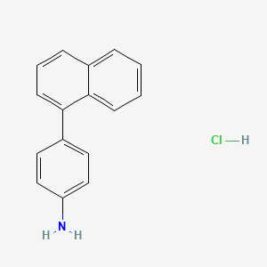 molecular formula C16H14ClN B2992181 4-Naphthalen-1-yl-phenylamine hydrochloride CAS No. 1049748-42-6