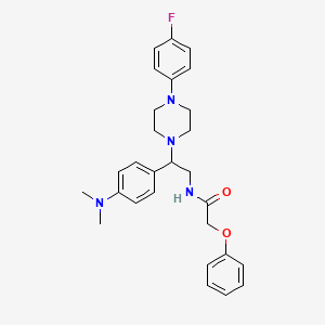 N-(2-(4-(dimethylamino)phenyl)-2-(4-(4-fluorophenyl)piperazin-1-yl)ethyl)-2-phenoxyacetamide