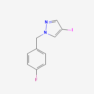 molecular formula C10H8FIN2 B2992208 1-[(4-Fluorophenyl)methyl]-4-iodopyrazole CAS No. 957503-67-2