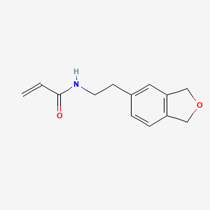 molecular formula C13H15NO2 B2992220 N-[2-(1,3-Dihydro-2-benzofuran-5-yl)ethyl]prop-2-enamide CAS No. 2176573-54-7