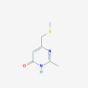 molecular formula C7H10N2OS B2992228 2-甲基-6-((甲硫基)甲基)-4-嘧啶醇 CAS No. 68087-18-3