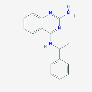 molecular formula C16H16N4 B2992235 N4-(1-phenylethyl)quinazoline-2,4-diamine CAS No. 1501156-14-4