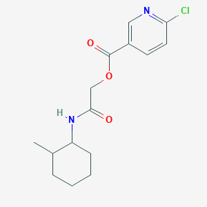 [2-[(2-Methylcyclohexyl)amino]-2-oxoethyl] 6-chloropyridine-3-carboxylate