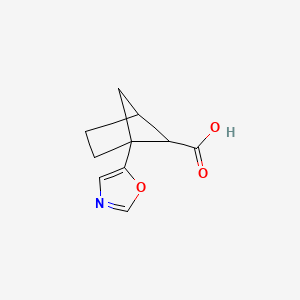 1-(1,3-Oxazol-5-yl)bicyclo[2.1.1]hexane-5-carboxylic acid